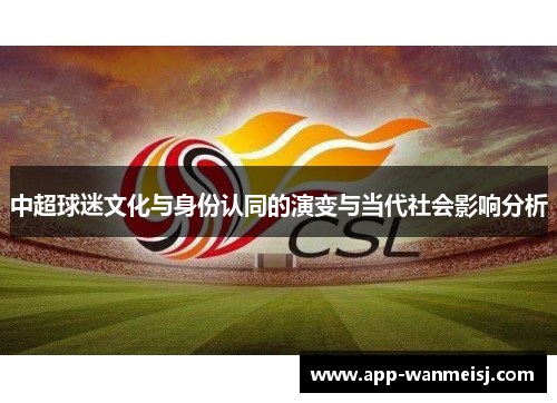 中超球迷文化与身份认同的演变与当代社会影响分析