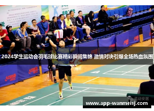 2024学生运动会羽毛球比赛精彩瞬间集锦 激情对决引爆全场热血氛围